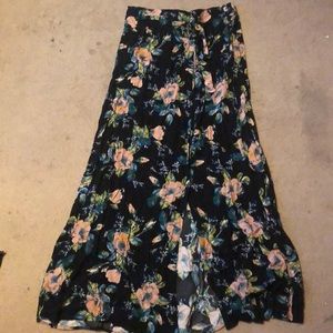 Long Black floral skirt from target!
